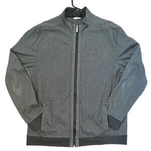 Calvin Klein Zip Up Long Bomber Jacket Sz XL